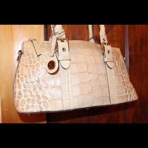 Dooney & Bourke Croc Embossed Leather Handbag