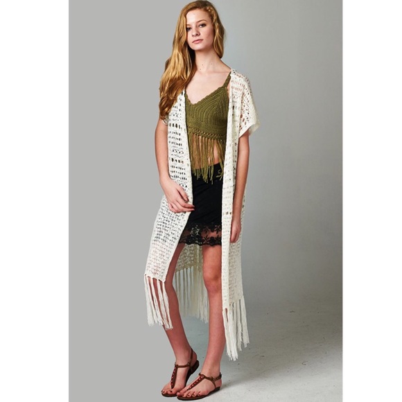The JOLIE tassel cardigan - GREY - Picture 2 of 4