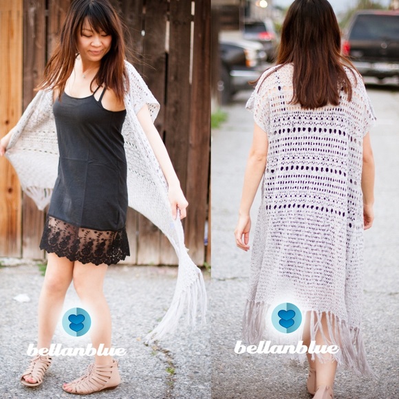 The JOLIE tassel cardigan - GREY - Picture 4 of 4