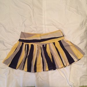 Mango stripe flare skirt