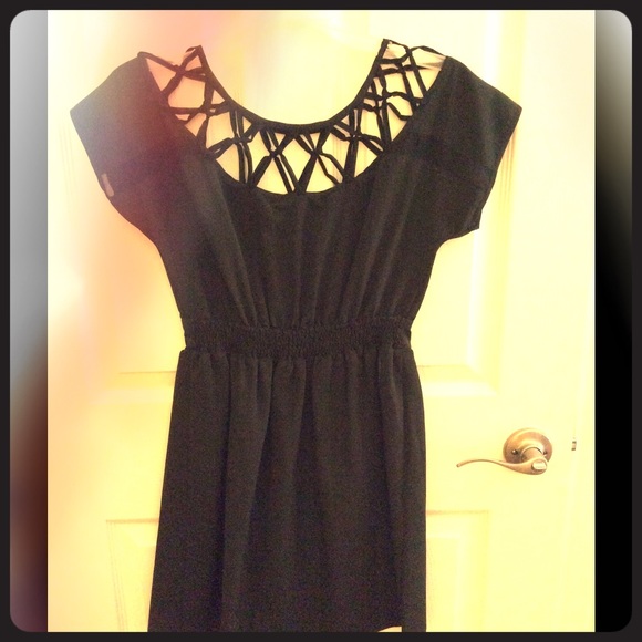 Black cutout dress xs
