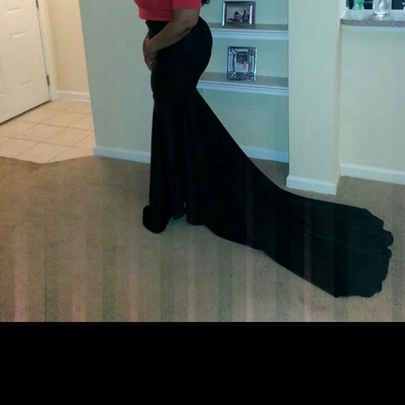 Custom Made Black Skirt