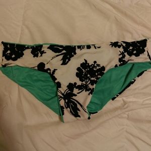Reversable floral/blue bikini bottoms