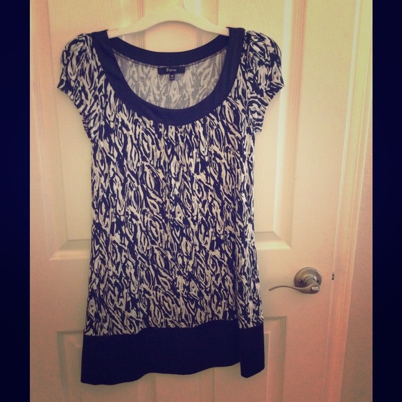 Express black and white dress xs