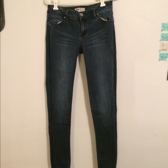 Medium Dark Wash Skinny Jeans
