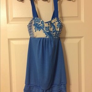 Lululemon floral tank size 4