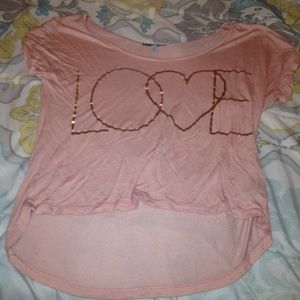 " LOVE" short sleeved shirt