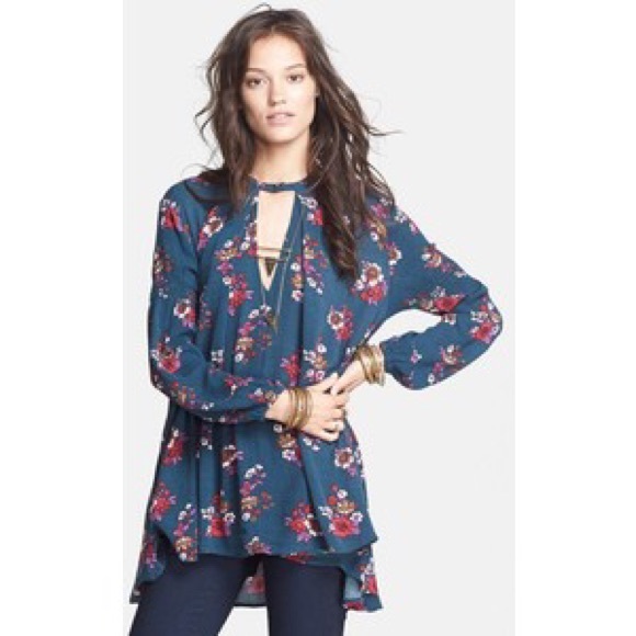 Free People Retro Print Swing Tunic