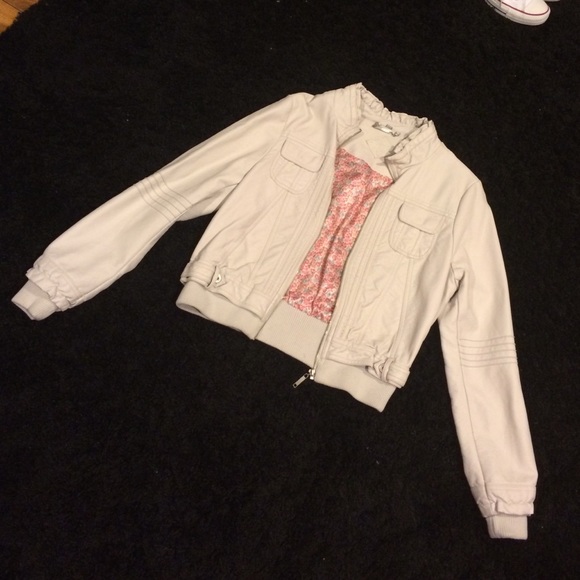 Faux leather jacket