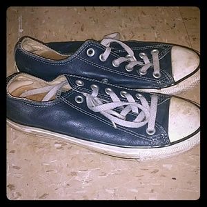 Leather converse