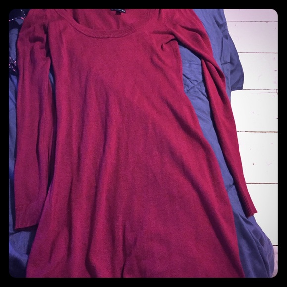 Express red tight fitting dress