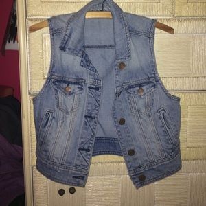 American Eagle Denim Vest