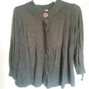Grey cardig an