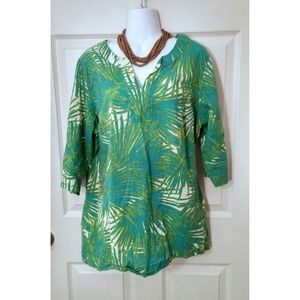 Palm leaf tunic