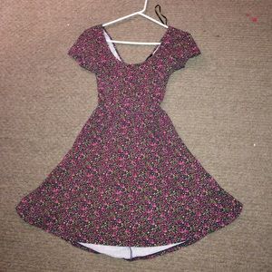 Floral print skater dress