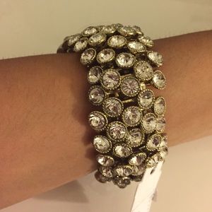 Rhinestone statement bracelet