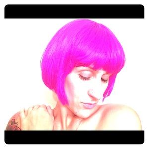 Pink wig