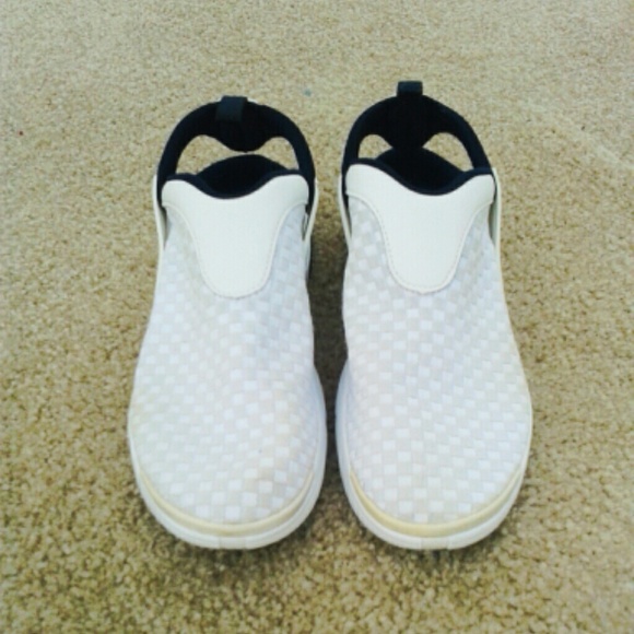 Cool White and navy Nike sneakers
