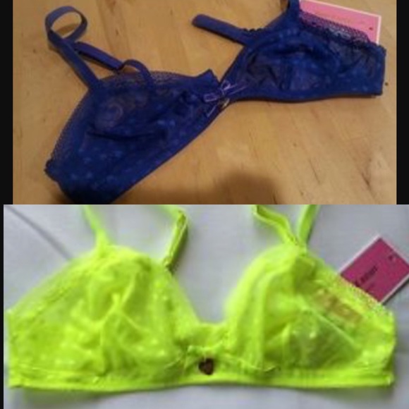2 JUICY COUTURE LACE BRALETTES !! GREAT GIFTS!