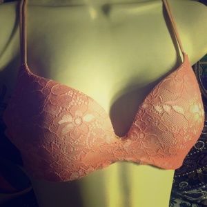 Pink Lace VS Angels Secret Embrace Push-Up Bra