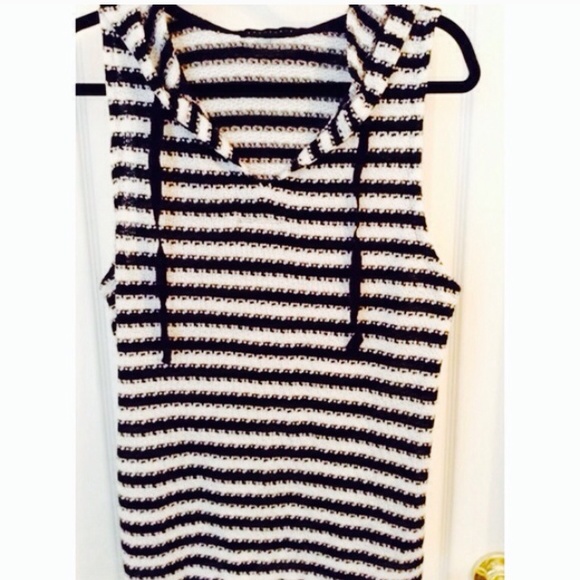 Final Sale! Brand New Knit Sleeveless Hoodie