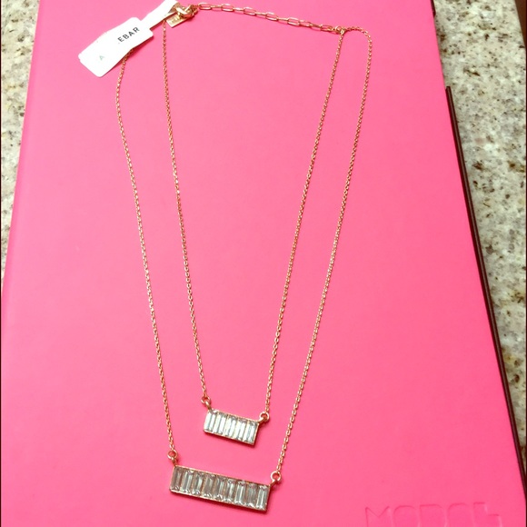 Baublebar rose gold necklace