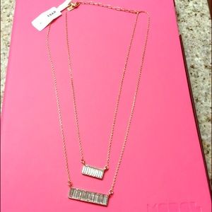 Baublebar rose gold necklace