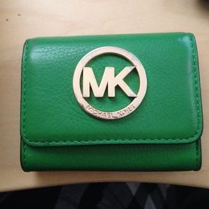 Michael Kora wallet - green