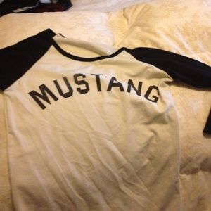 Mustang baseball t