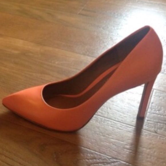 Peachy colored heels