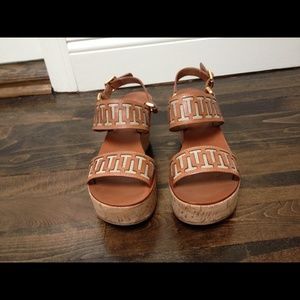 Tory Burch cork wedge sandals