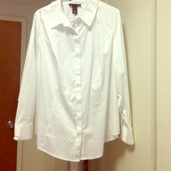 Crisp White Button Down shirt (women's)