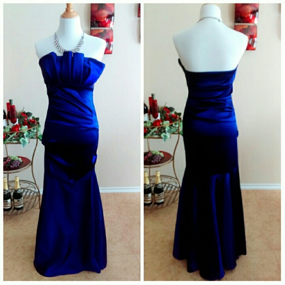 SOLD BOGO Merca. Royal Purple Gown NWOT - Picture 4 of 4
