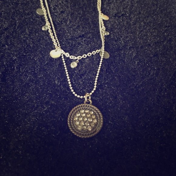 Double layer chain necklace