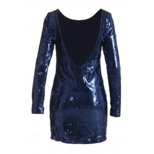 OPEN BACK, sequin dress