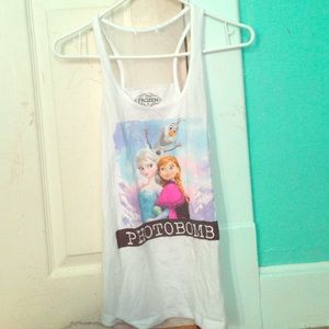 white frozen tanktop/shirt