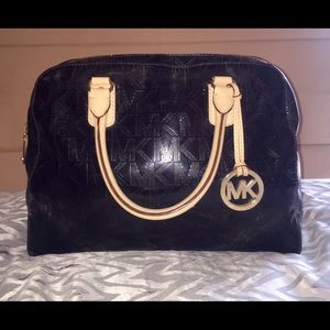 Michael Kors Logo Embossed Handbag