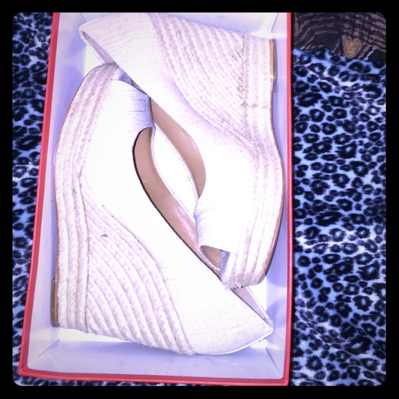 Coach wedges never worn
