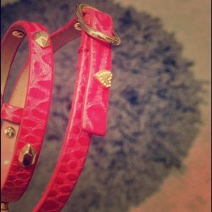 Stella and Dot Hudson Double Wrap Leather Bracelet