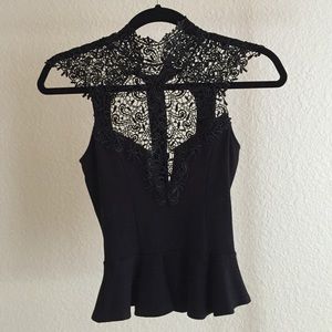 Black Lace Top