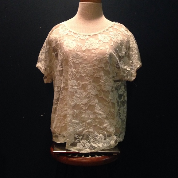 Sheer lace top