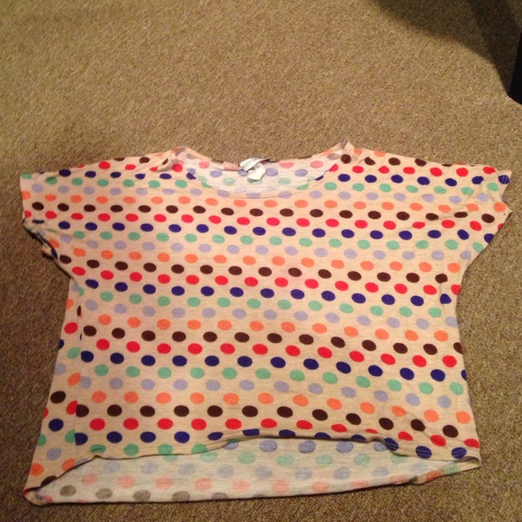 Polka dot crop top