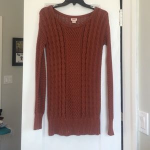 Burnt orange sweater