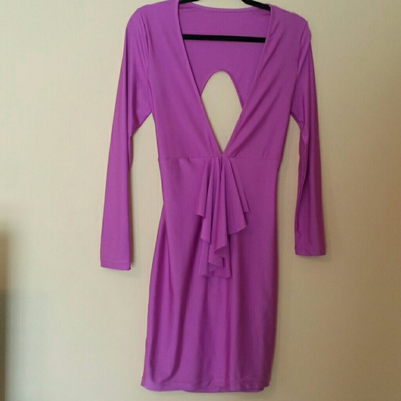 ♡♡SOLD♡♡ Light purple bodycon dress - Picture 3 of 3