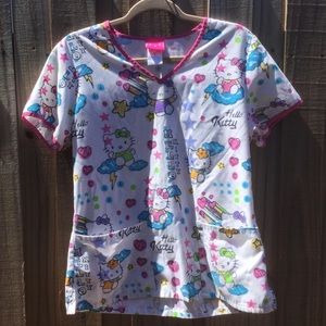 Hello kitty scrub top