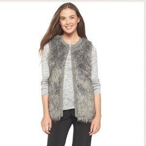 Xhilaration Grey Fur Vest