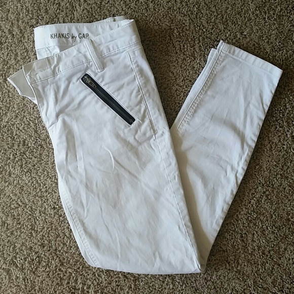 KHAKIS by GAP Super Skinny white jeans