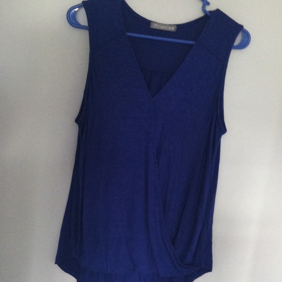 Olivia moon blue blouse size small - Picture 2 of 4