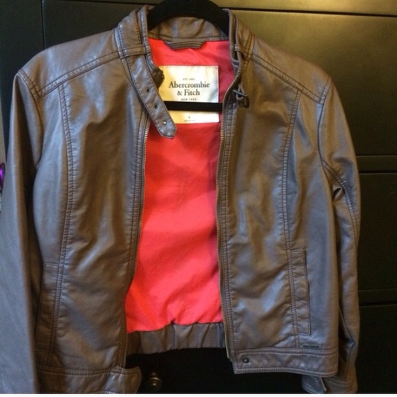 Abercrombie and Fitch Faux Leather Jacket - Picture 2 of 4