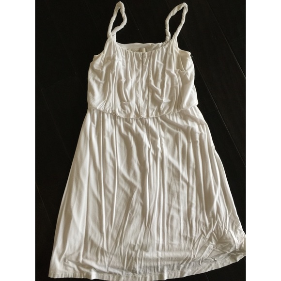 LOFT white cotton dress